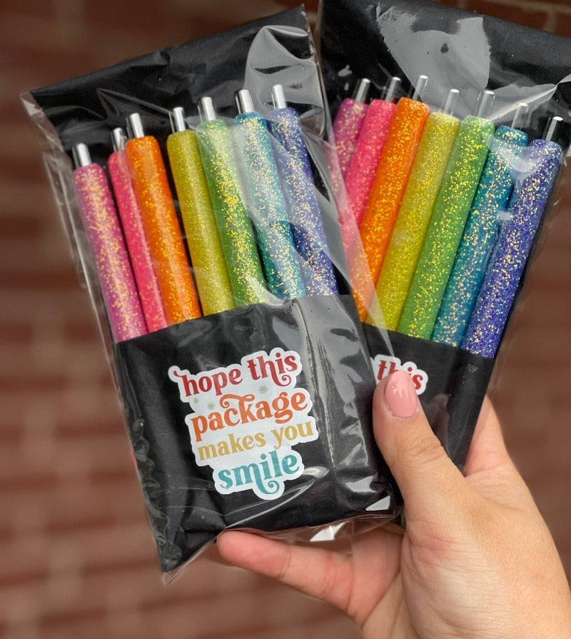 8 Colored-Ink Glitter Pens – Melon Momma Designs LLC
