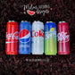 Soda Pop Can Glitter Tumblers