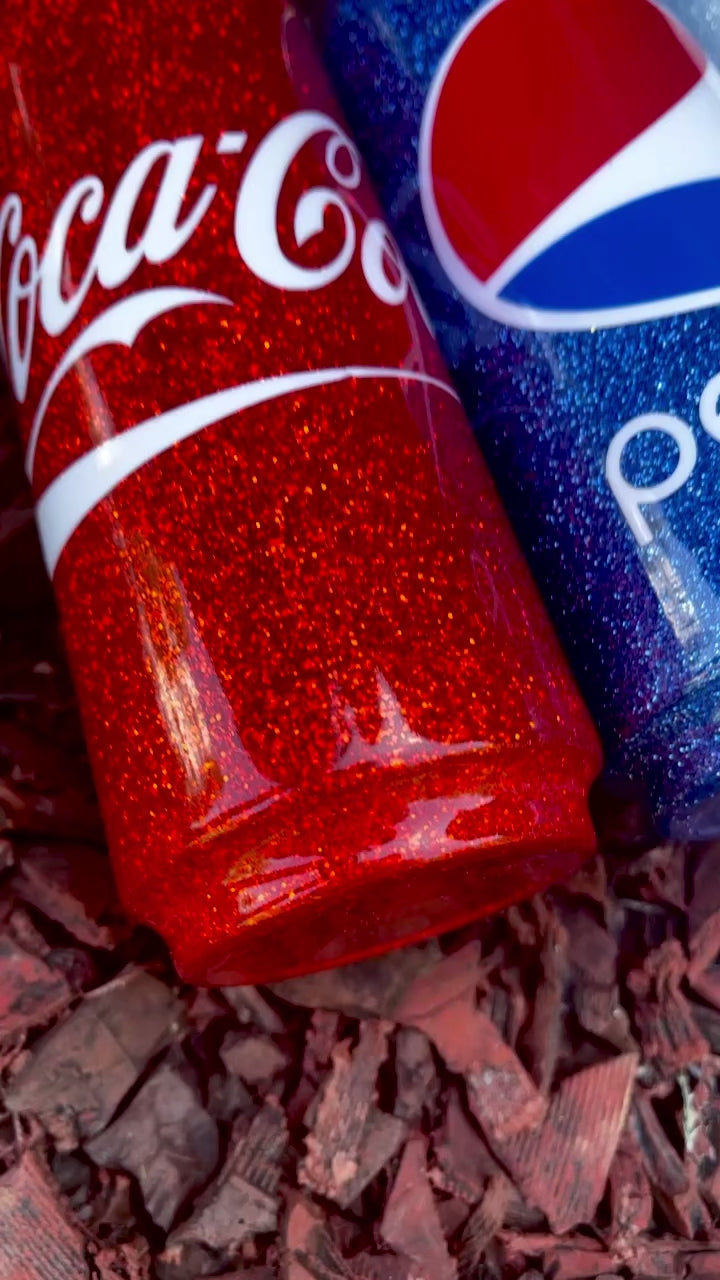Soda Pop Can Glitter Tumblers